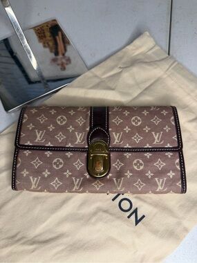 Louis Vuitton Sarah Wallet Monogram Idylle Sepia Burgundy